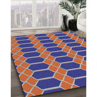 Patterned Purple Novelty Rug, pat2369