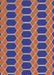 Machine Washable Transitional Purple Rug, wshpat2369