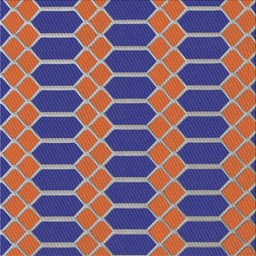 Square Patterned Purple Novelty Rug, pat2369