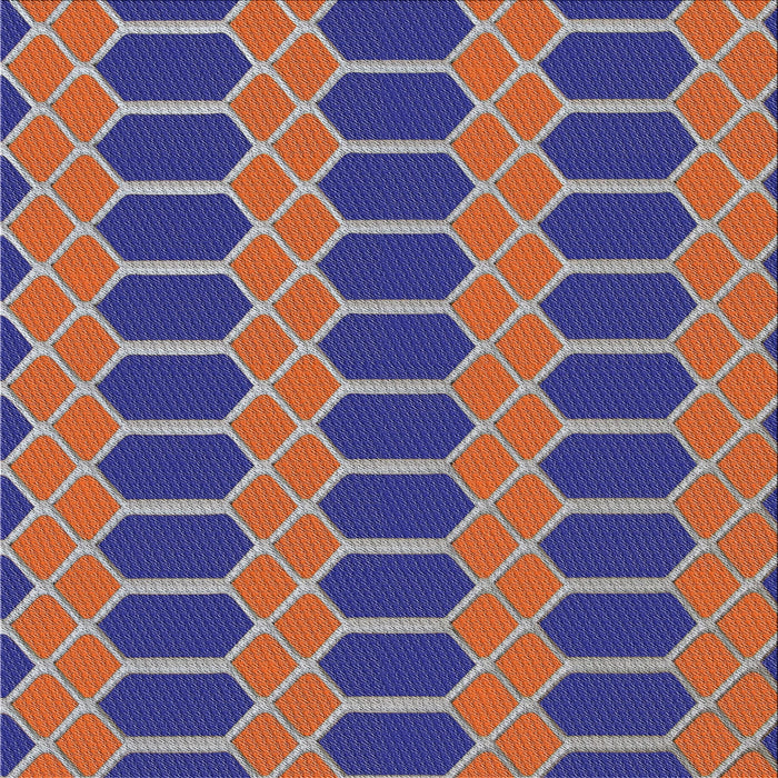 Square Patterned Purple Novelty Rug, pat2369