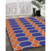 Patterned Purple Novelty Rug in Family Room, pat2369