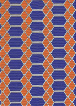 Patterned Purple Novelty Rug, pat2369