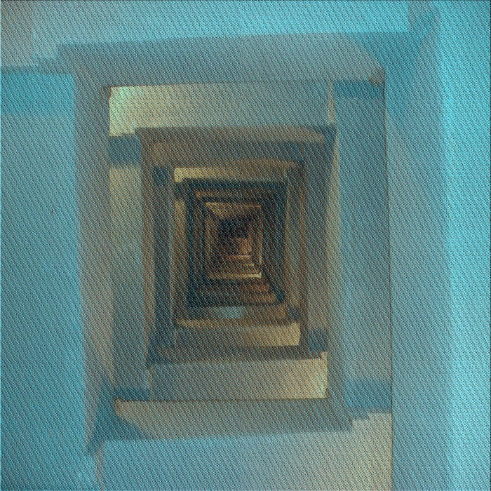 Round Machine Washable Transitional Blue Moss Green Rug, wshpat237lblu