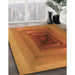 Machine Washable Transitional Neon Orange Rug in a Family Room, wshpat237org