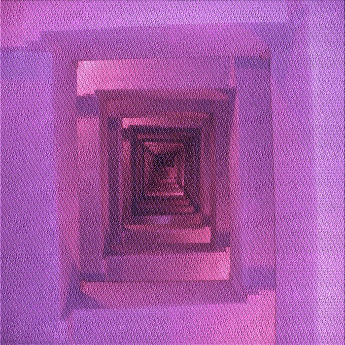 Round Machine Washable Transitional Bright Neon Pink Purple Rug, wshpat237pur