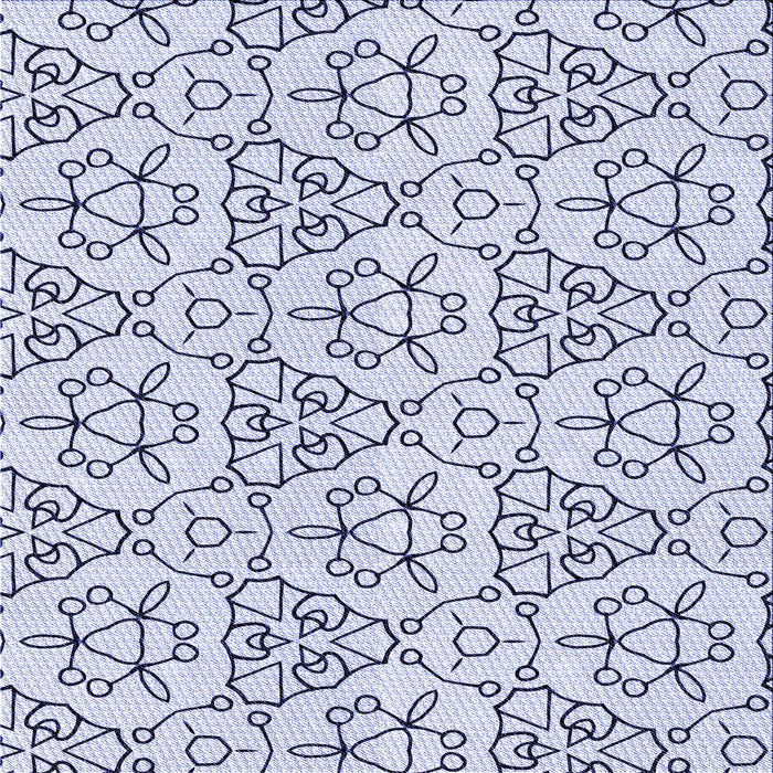 Round Machine Washable Transitional Lavender Blue Rug, wshpat2370blu