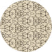 Square Patterned Moccasin Beige Rug, pat2370brn