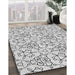 Patterned Gray Rug in Family Room, pat2370gry