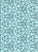 Patterned Seafoam Green Rug, pat2370lblu