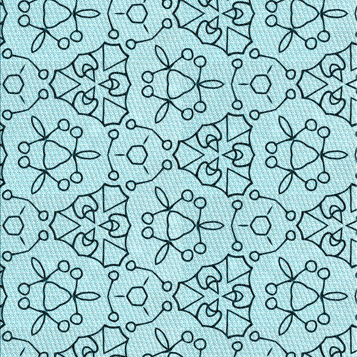 Patterned Seafoam Green Rug, pat2370lblu