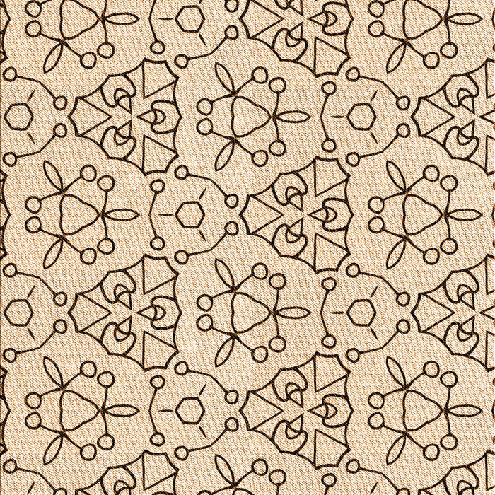 Patterned Copper Brown Rug, pat2370org