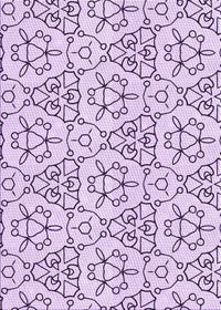 Machine Washable Transitional Lilac Purple Rug, wshpat2370pur