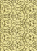 Machine Washable Transitional Sun Yellow Rug, wshpat2370yw