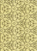 Patterned Sun Yellow Rug, pat2370yw