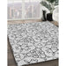 Machine Washable Transitional White Smoke Rug in a Family Room, wshpat2370