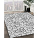 Patterned Off-White Novelty Rug in Family Room, pat2370
