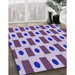 Machine Washable Transitional Mauve Purple Rug in a Family Room, wshpat2371blu