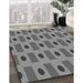 Patterned Carbon Gray Rug in Family Room, pat2371gry