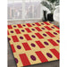 Machine Washable Transitional Red Rug in a Family Room, wshpat2371org