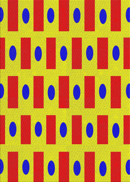Patterned Yellow Novelty Rug, pat2371