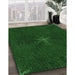 Patterned Green Rug in Family Room, pat2372grn