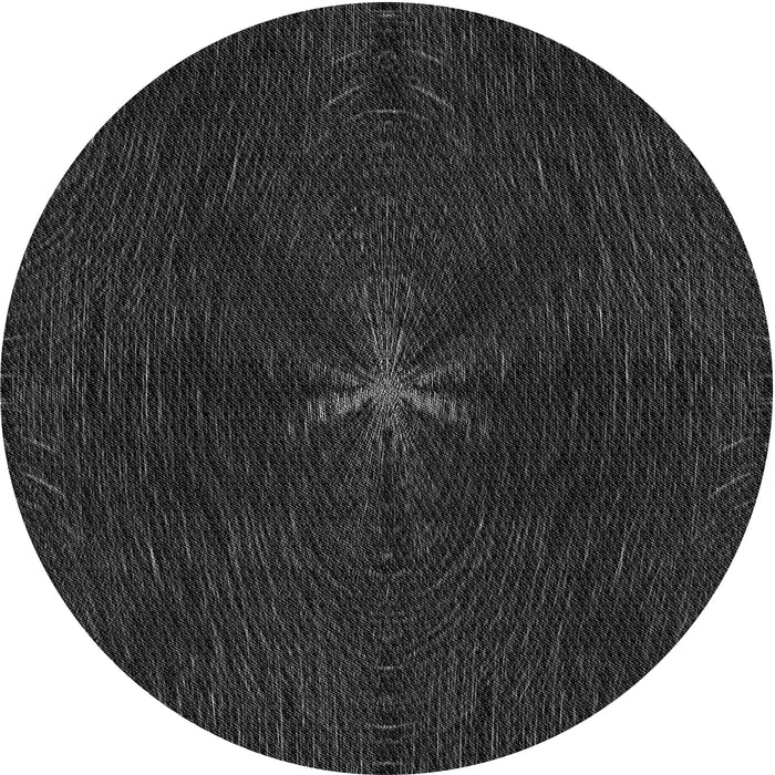 Square Patterned Midnight Gray Rug, pat2372gry