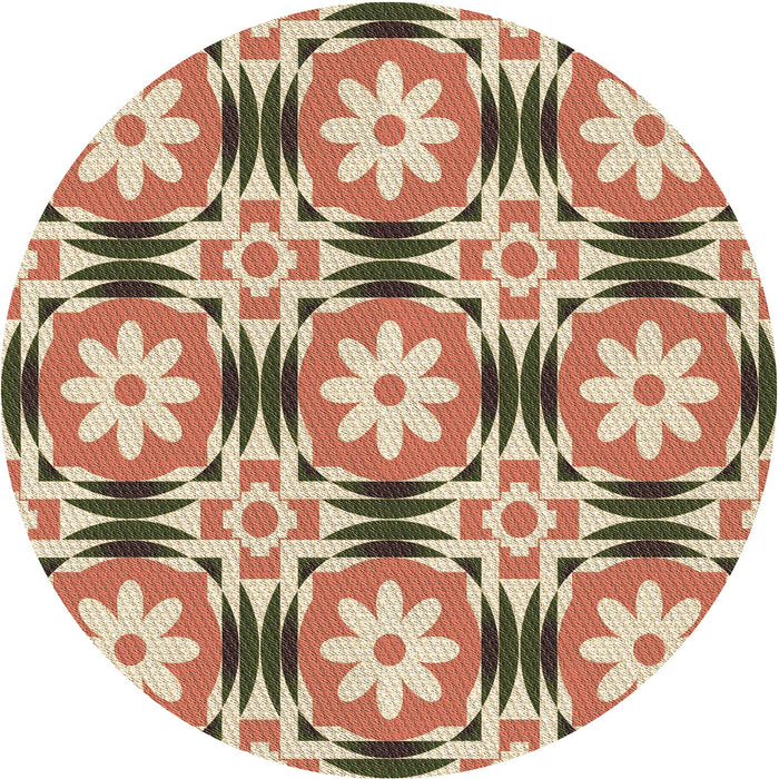 Square Machine Washable Transitional Mahogany Brown Rug in a Living Room, wshpat2373brn