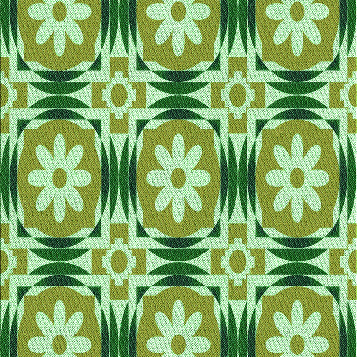 Machine Washable Transitional Light Green Rug, wshpat2373grn