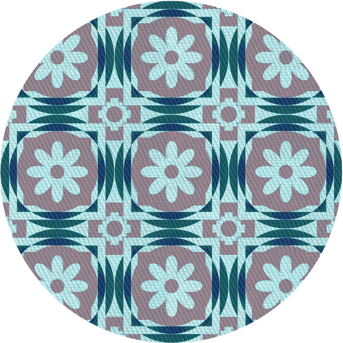 Square Machine Washable Transitional Blue Rug in a Living Room, wshpat2373lblu