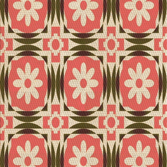 Patterned Red Rug, pat2373org