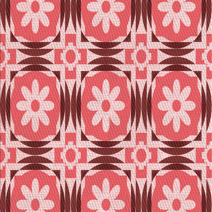 Patterned Pastel Pink Rug, pat2373rd