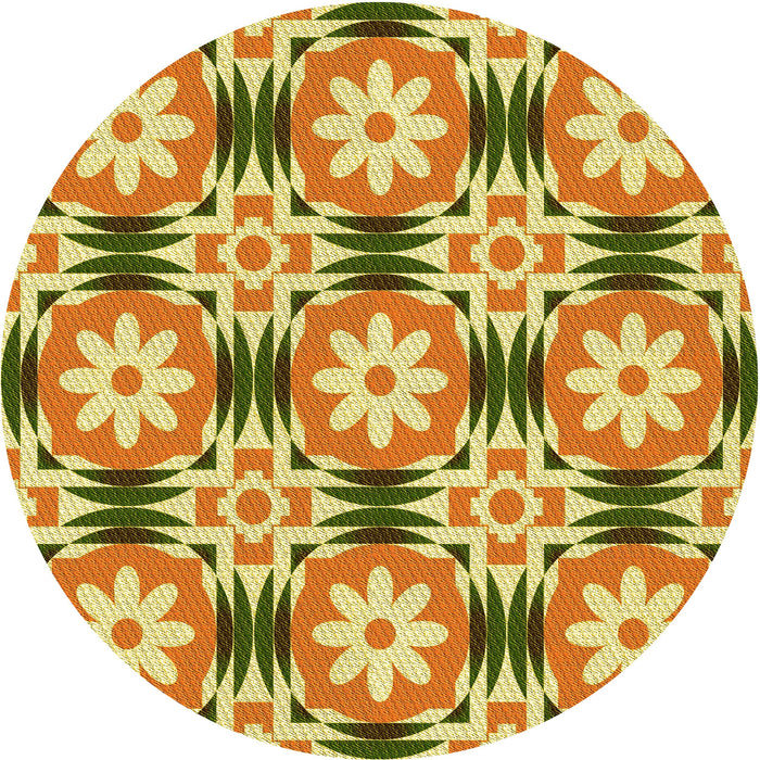 Square Machine Washable Transitional Mahogany Brown Rug in a Living Room, wshpat2373yw