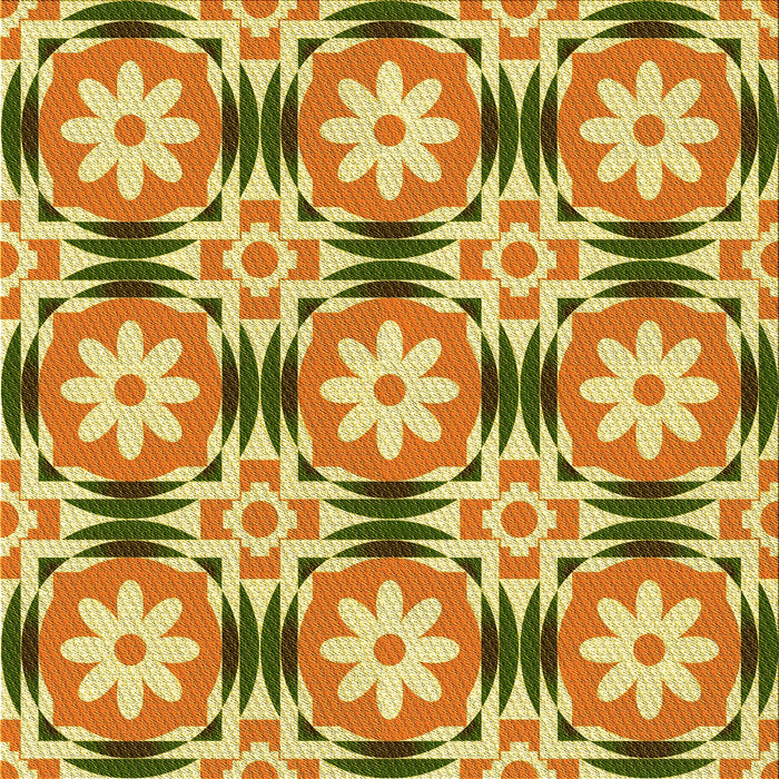 Round Patterned Mahogany Brown Rug, pat2373yw