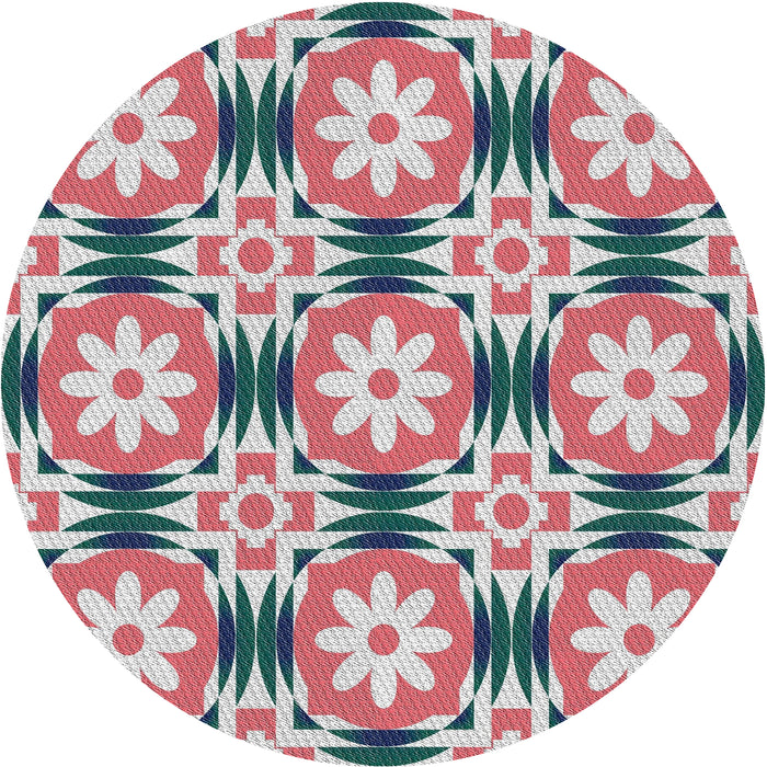 Sideview of Patterned Chestnut Brown Novelty Rug, pat2373