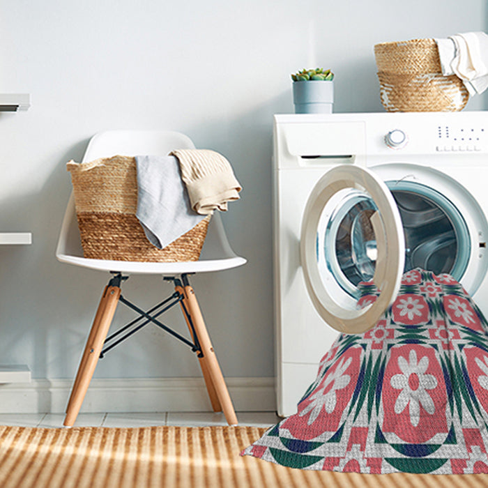 Machine Washable Transitional Chestnut Brown Rug in a Washing Machine, wshpat2373