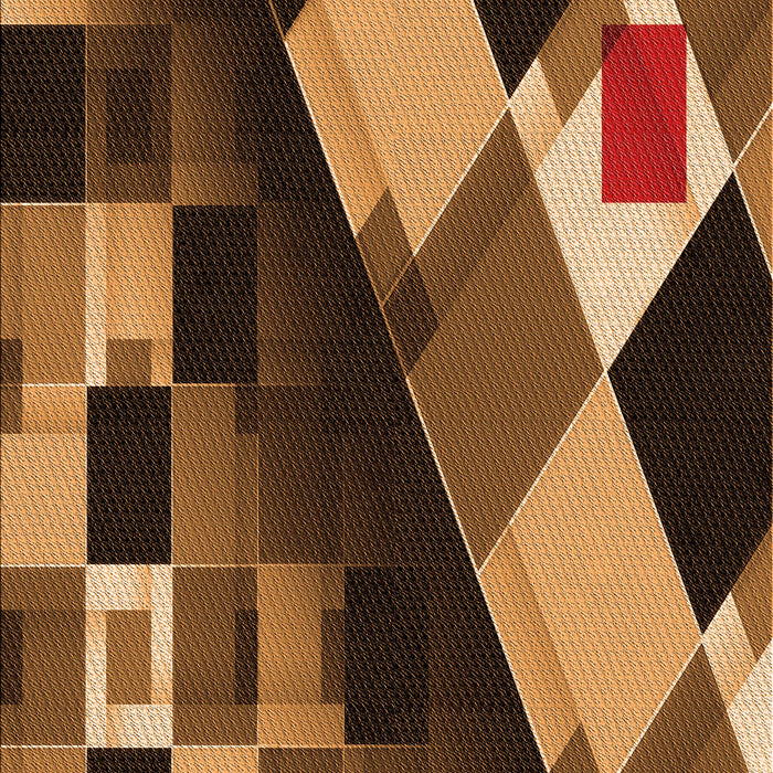 Patterned Orange Rug, pat2374org