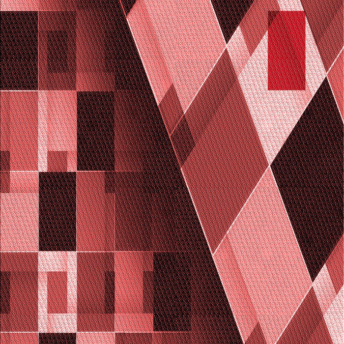 Patterned Dark Red Rug, pat2374rd