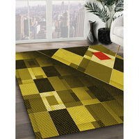 Patterned Red Rug, pat2374yw