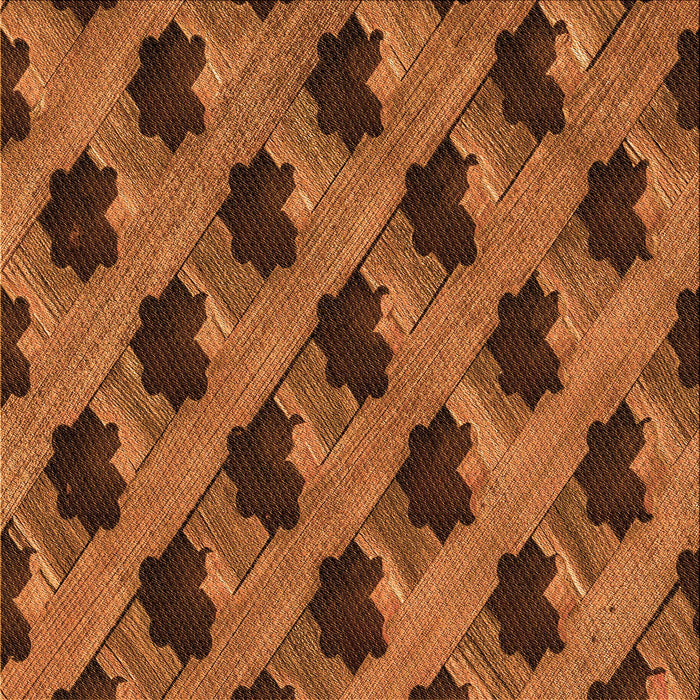 Round Machine Washable Transitional Neon Orange Rug, wshpat2375org