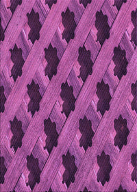 Machine Washable Transitional Purple Rug, wshpat2375pur