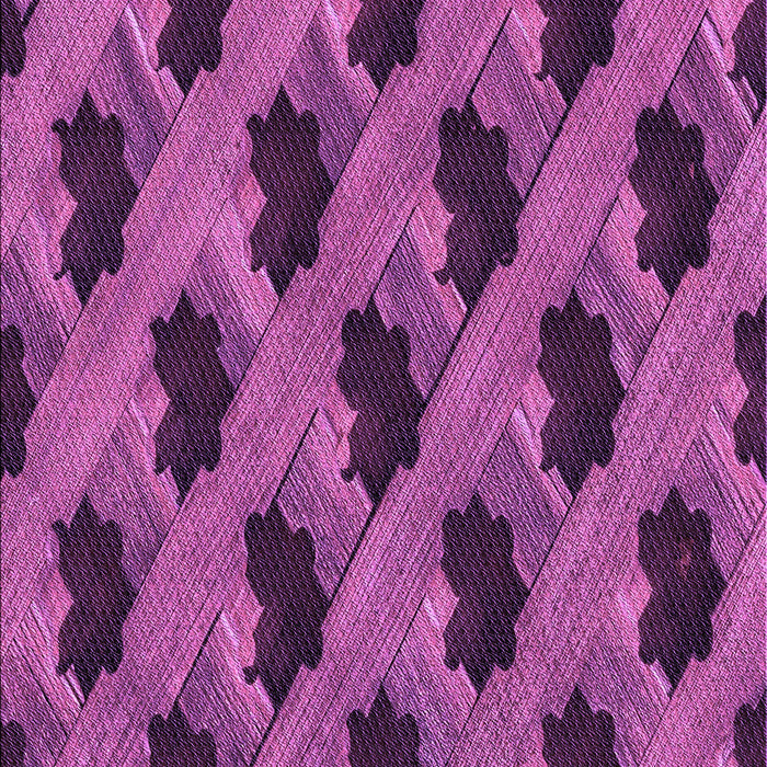 Machine Washable Transitional Purple Rug, wshpat2375pur