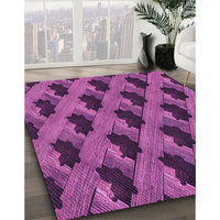 Patterned Purple Rug, pat2375pur