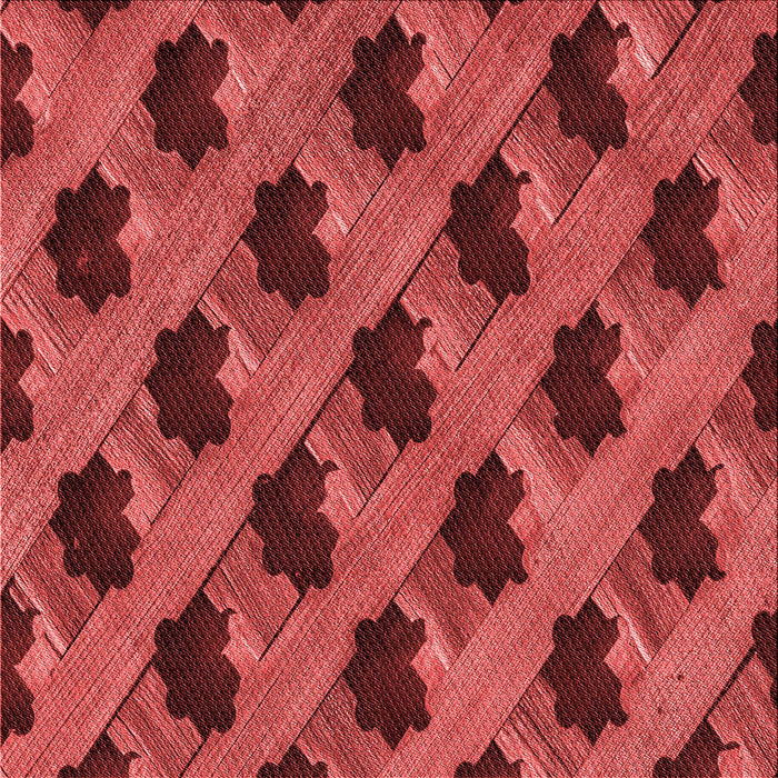 Round Patterned Red Rug, pat2375rd