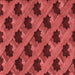 Round Patterned Red Rug, pat2375rd