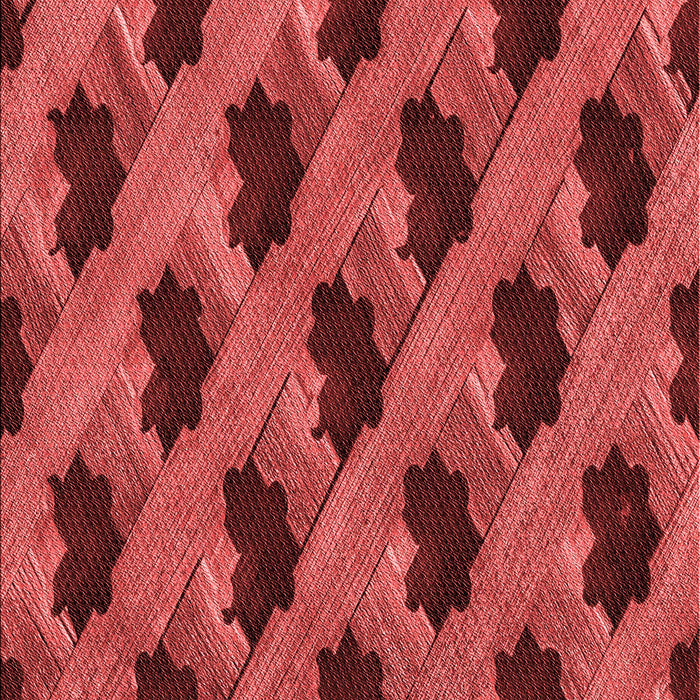 Patterned Red Rug, pat2375rd