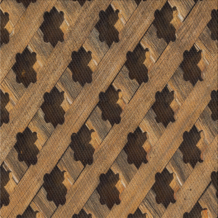 Square Patterned Red Novelty Rug, pat2375