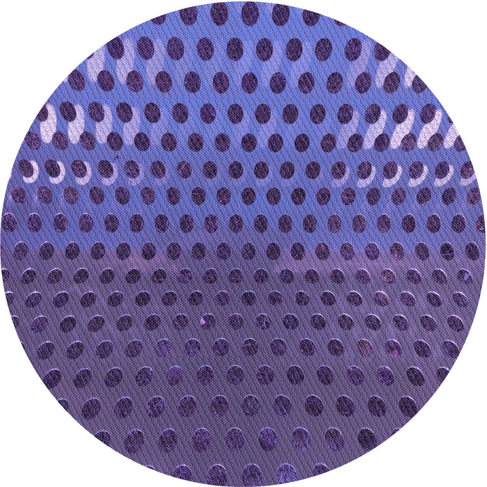 Square Patterned Medium Slate Blue Rug, pat2376pur