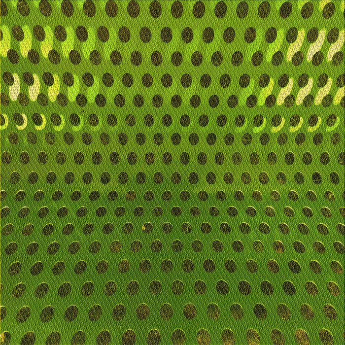 Round Patterned Green Rug, pat2376yw