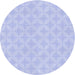 Square Patterned Blue Rug, pat2377blu