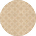 Square Patterned Khaki Gold Rug, pat2377brn